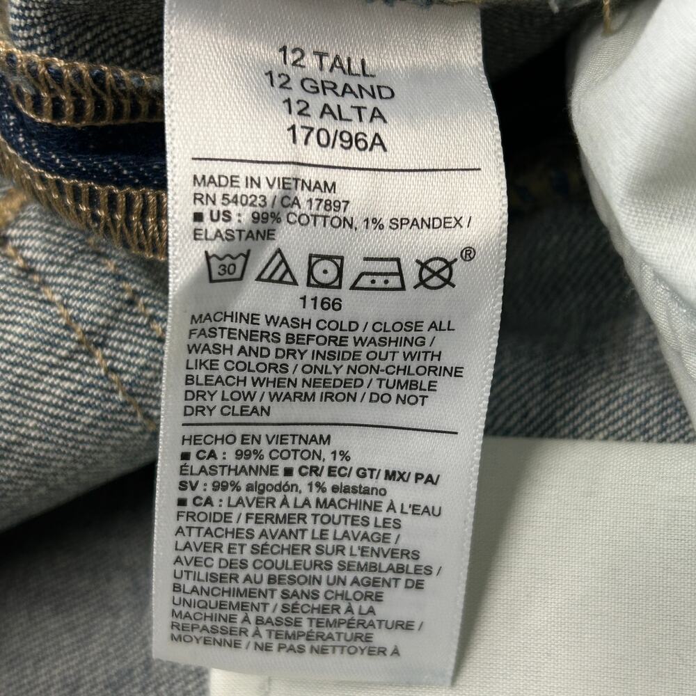 Old Navy High Waisted Barrel Ankle Jeans size 12 Tall NWT - Picture 7 of 7